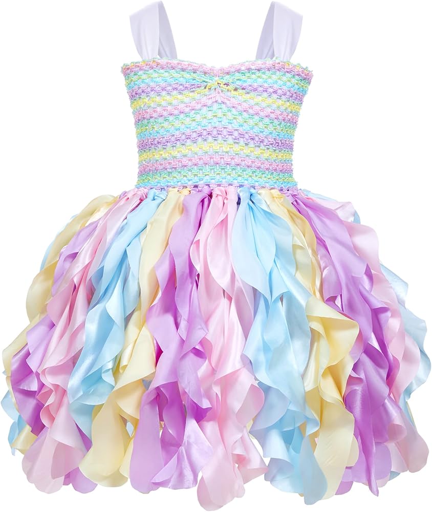 Suppromo Girls Birthday Party Dress Toddler Little Girls Fairy Princess Dress for Prom Sneaker Ball Gown Pageant Dance Outfit