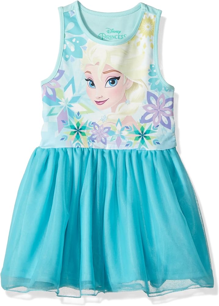 Disney Girls' Toddler Frozen Elsa Ruffle Dress