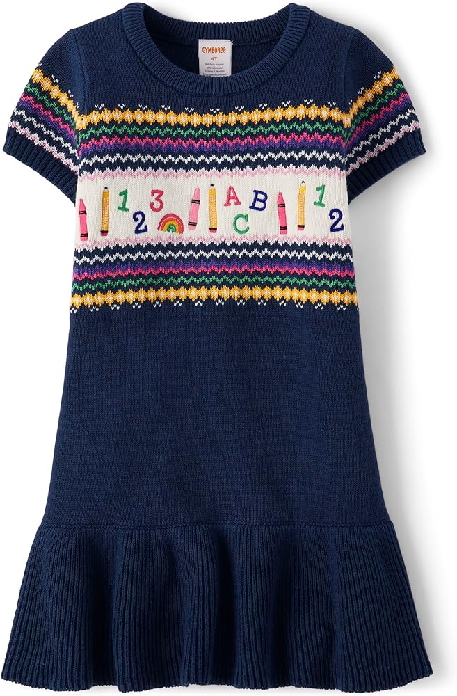 Gymboree Girls' and Toddler Short Sleeve Sweater Dress