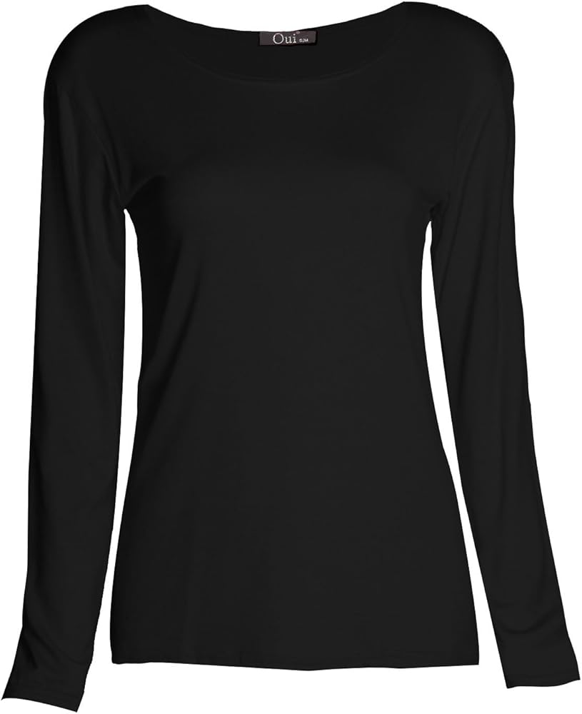 Forever Girls Plain Long Sleeves Scoope Neck Stretchy T-shirt Top