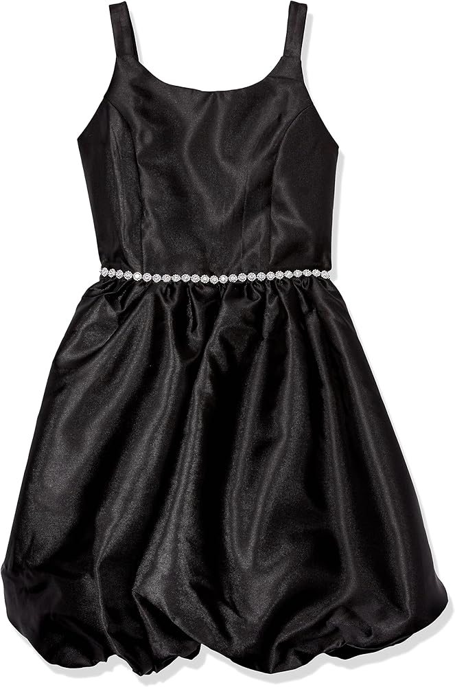 Speechless Girls' Sleeveless Velvet Bubble Party Dress