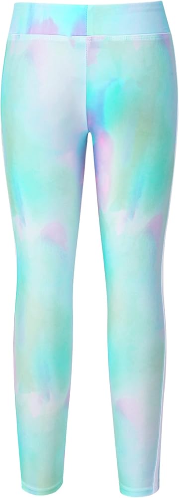 Kids Girls Tie Dye Yoga Pants Dance Athletic Leggings Gym Sports Running Activewear Dancewear Bottoms