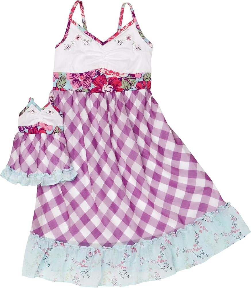 Dollie & Me Little Girls' Solid Monsoon Chiffon Dress