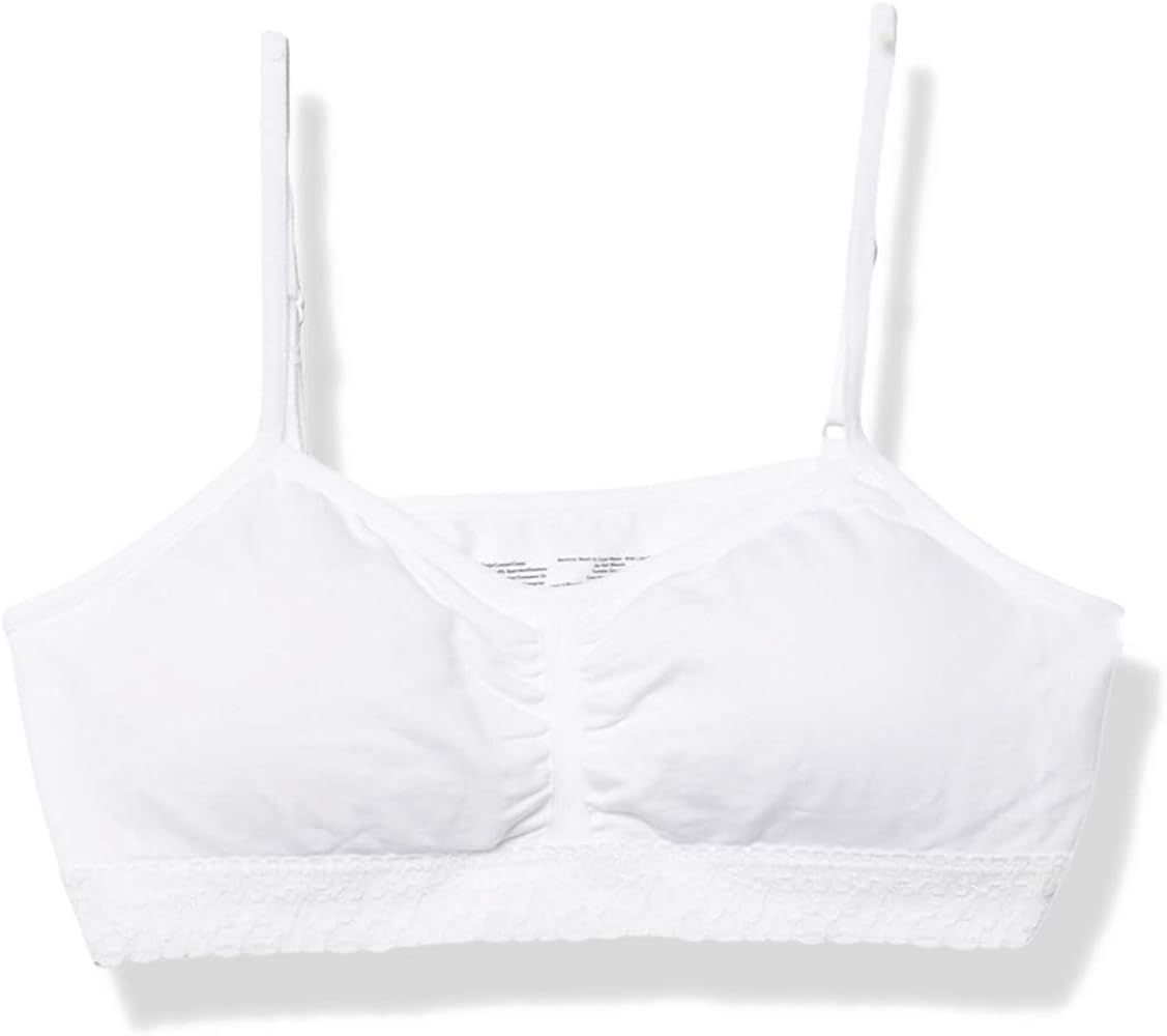 Maidenform Girls' Big Seamfree Ruched Crop with Lace Band