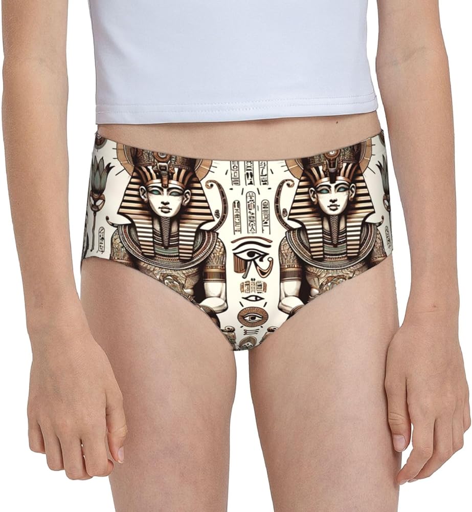 Augenstern Cotton Underwear Vintage-Horus-Eye-Pharaoh Girls'Briefs Soft Underpants