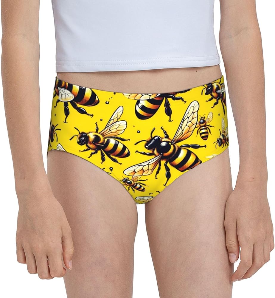 Augenstern Cotton Underwear Bee-Mode-Buzz Girls'Briefs Soft Underpants