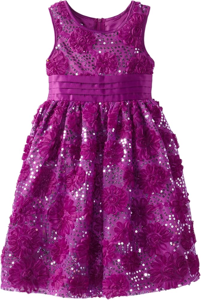 Bonnie Jean Big Girls' Bonaz and Sequin Mesh Dress