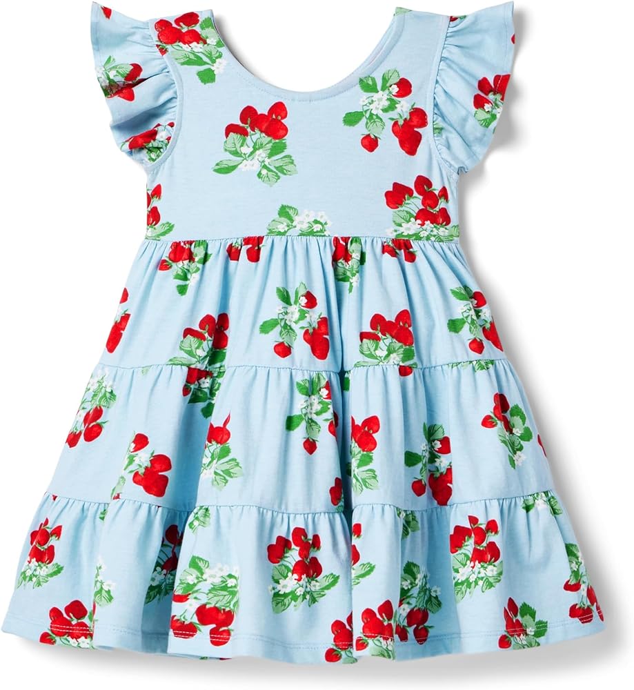 Janie and Jack Girls Strawberry Dress (Toddler/Little Big Kids)