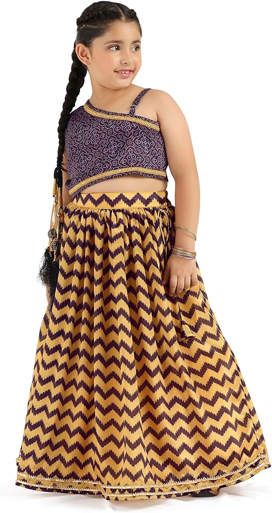 Girl's Chinon Readymade Lehenga Choli