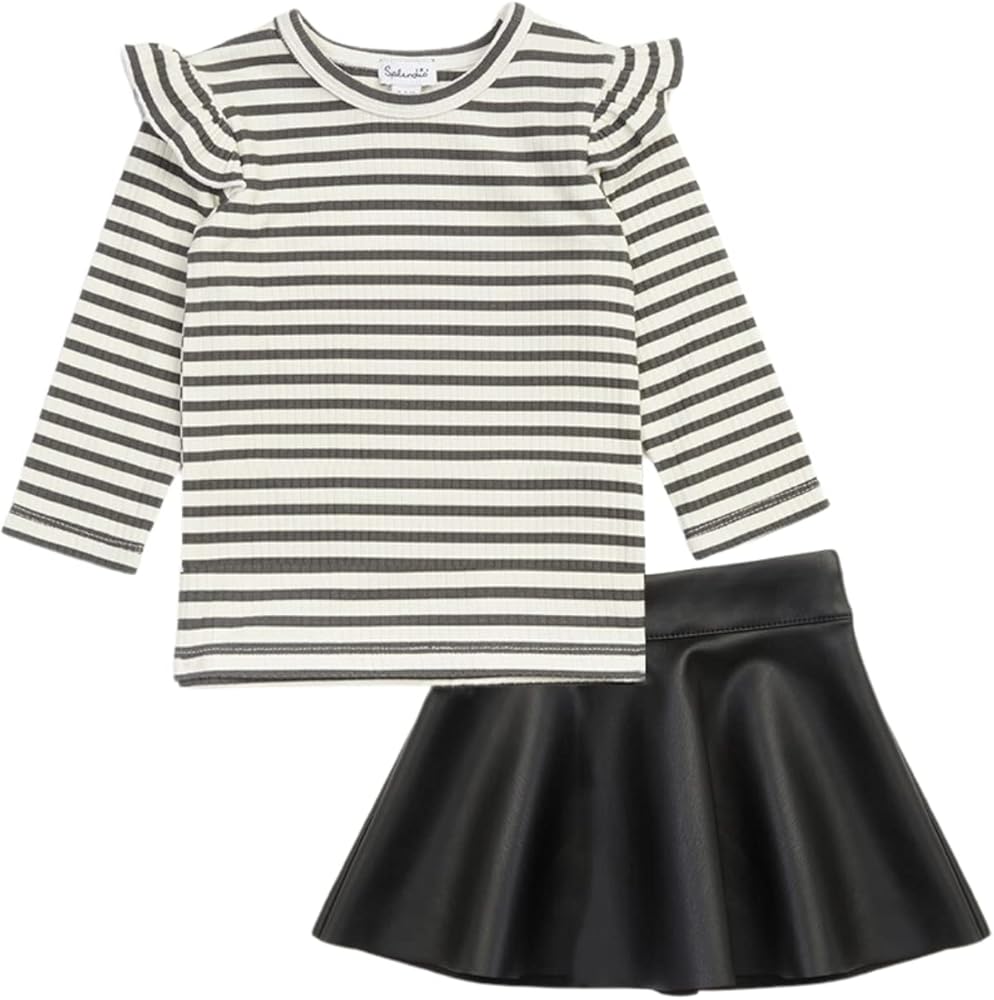 Splendid Baby Girls Paris Stripe Skirt Set