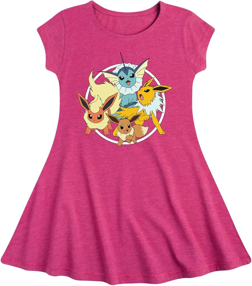 HYBRID APPAREL - Pokémon - Pikachu Collegiate - Youth Girls Fit & Flare Dress