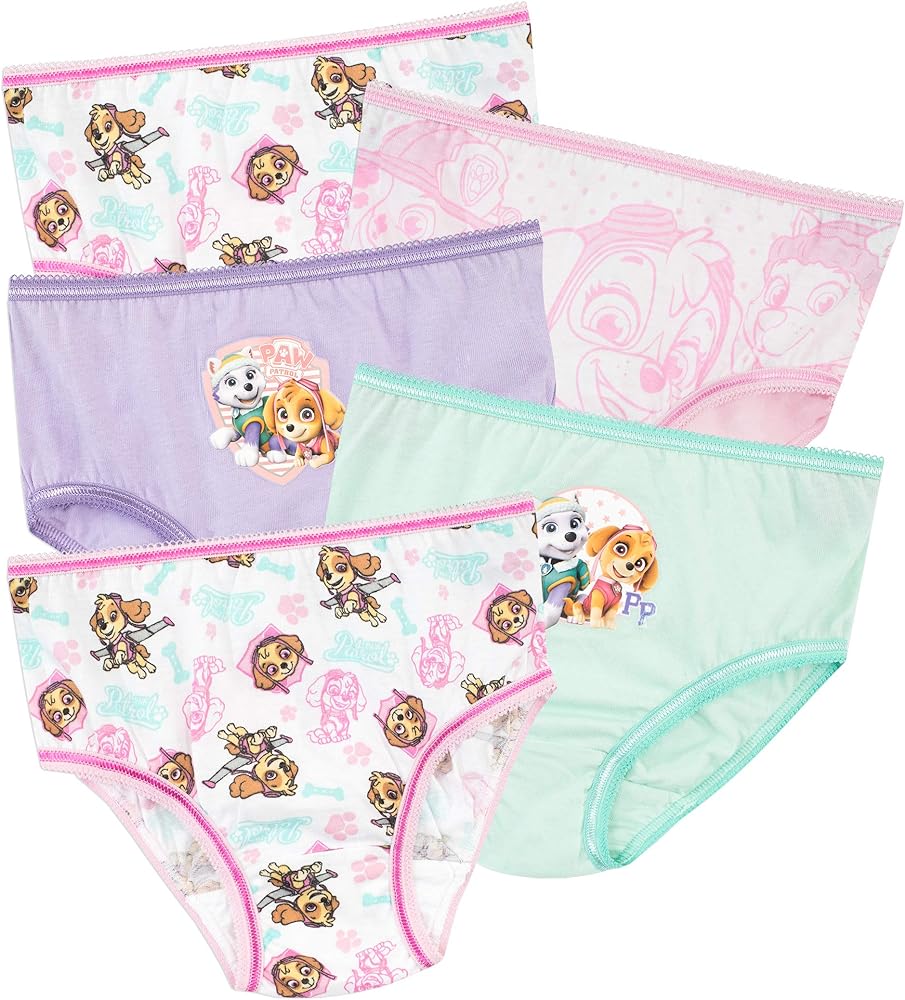 Paw Patrol Girls' Skye and Everest Underwear