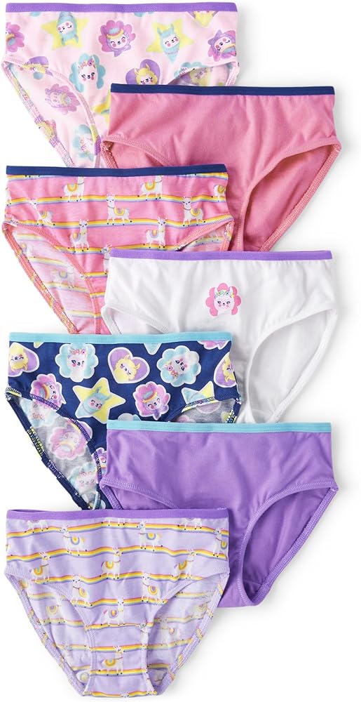 The Children's Place Girls' and Toddler Cotton Briefs Underwear 7-Pack