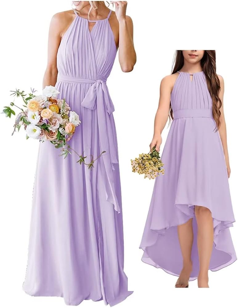 Mommy and Me Dresses Formal for Women Girls Special Occasion Bridesmaid Wedding Party