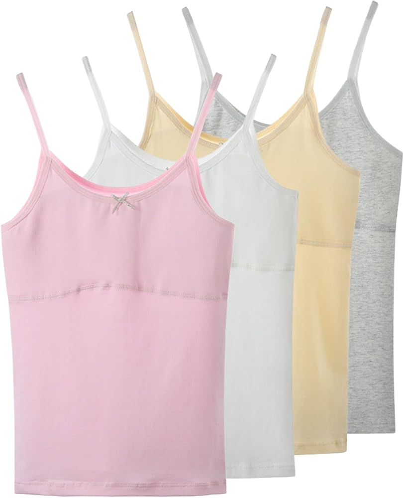 Teen Girls Camisole, Original Cotton Lining Undershirts Training Bras