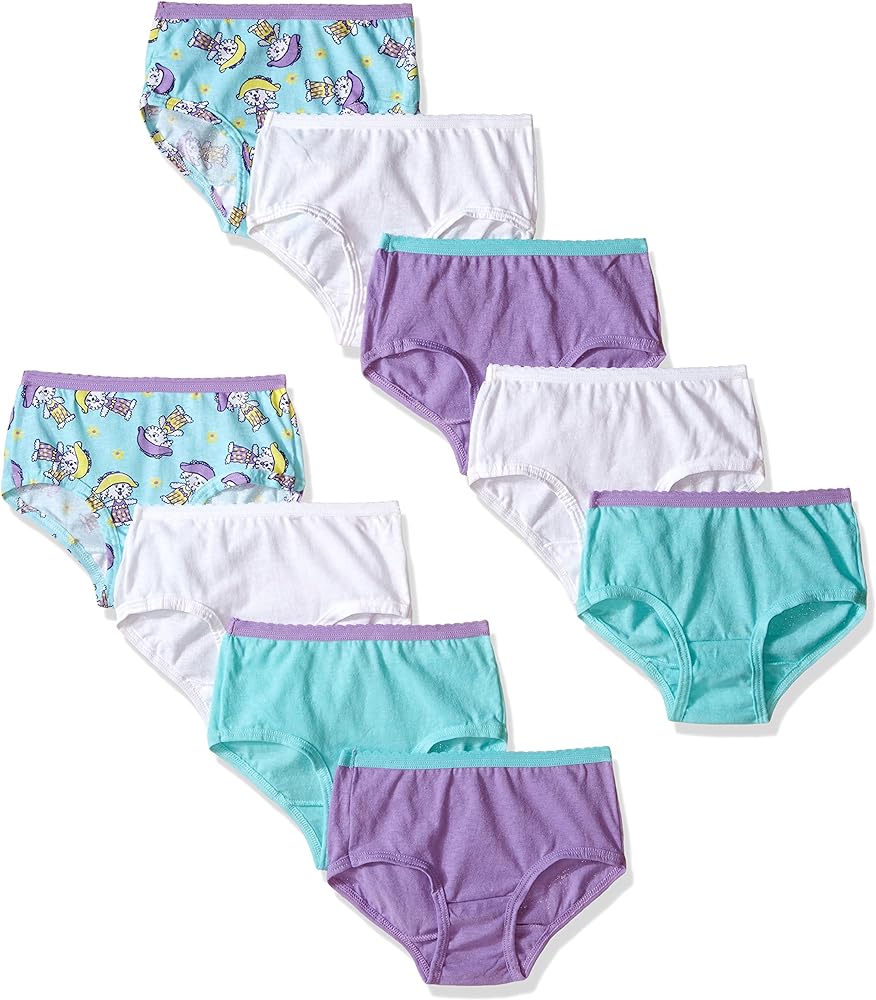 Fruit of the Loom' Little Girls' 9pk Assorted Brief