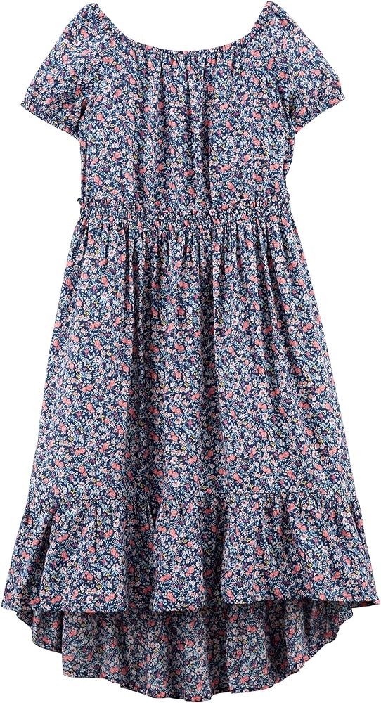 OshKosh B'Gosh Girls' Dress, Denim Daze Floral, 4