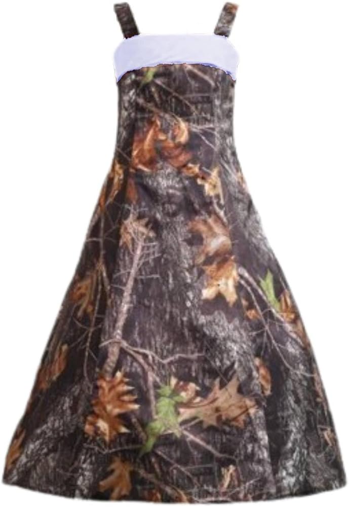 DINGZANCAMO Camo Flower Girl Pageant Dress Straps Birthday Party Dance Dresses