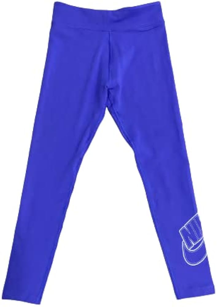 Nike Sportswear Essential Big Kids' (Girls') Mid-Rise Leggings (as1, Alpha, m, Regular, Lapis)