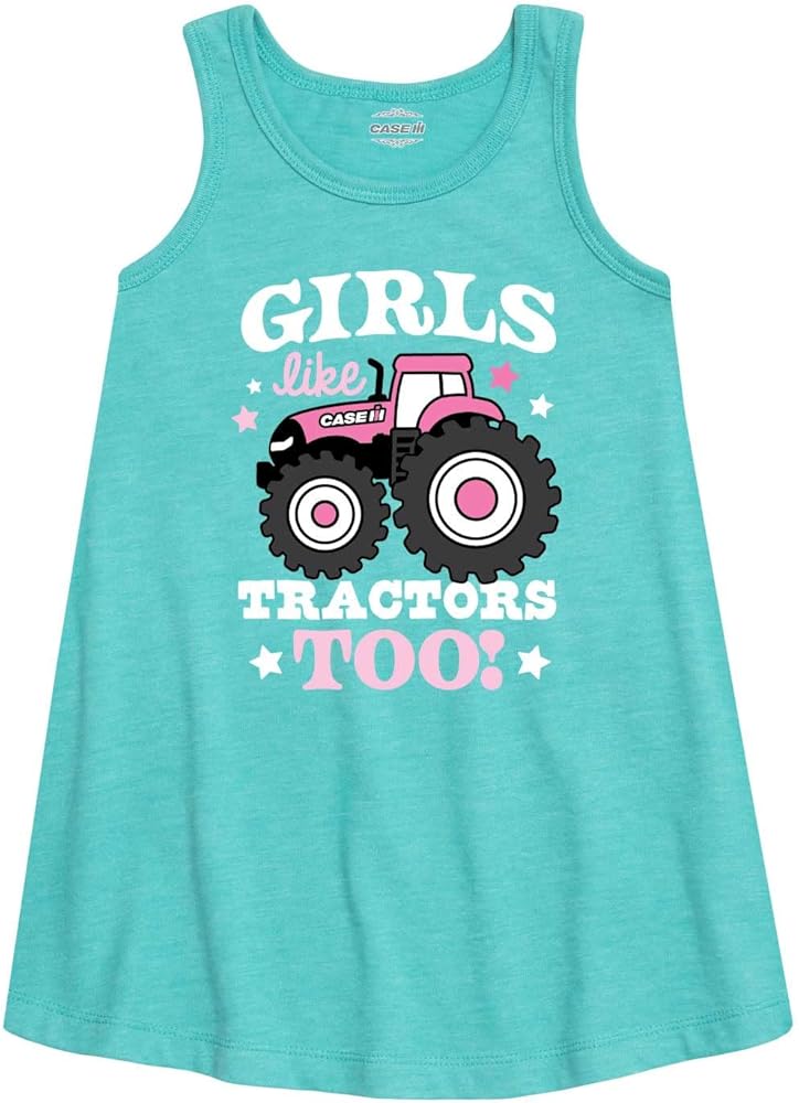 Case IH - Girls Like Tractors Too - Toddler Girls A-line Dress