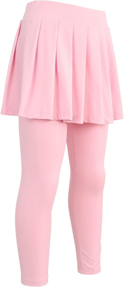 JESKIDS Girls Leggings with Tutu Skirts Footless Pants 4~13 Years