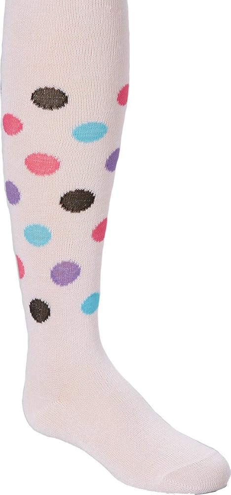 Girl's Pink Polka Dot Tights