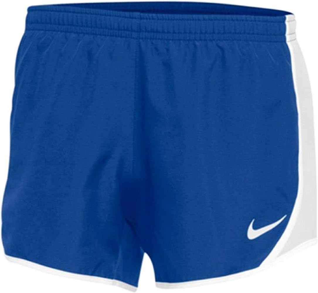 Nike Girls Dry Tempo Running Shorts (X-Large, Royal/White)