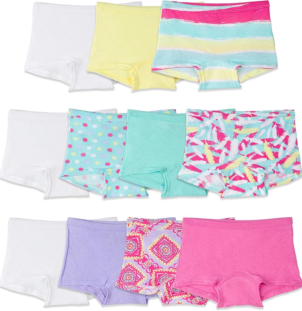 Fruit of the Loom Girls' Assorted Boyshort Underwear