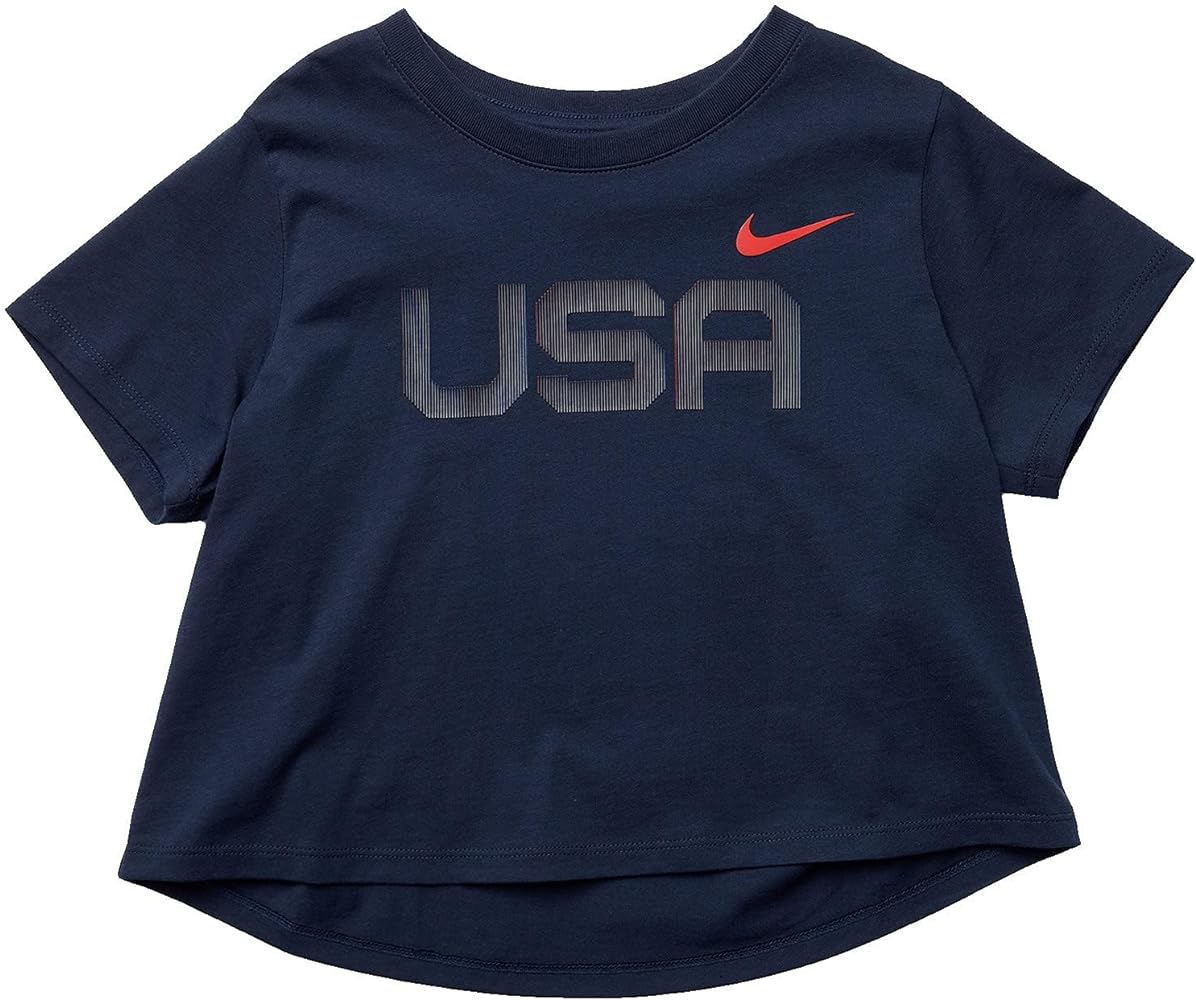 Nike Girl's NSW Olympic Tokyo 20 Crop Tee (Little Kids/Big Kids)