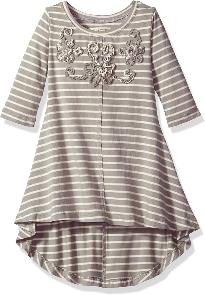 Mimi & Maggie Window Seat Dress (Toddler/Kid) - Gray-2T