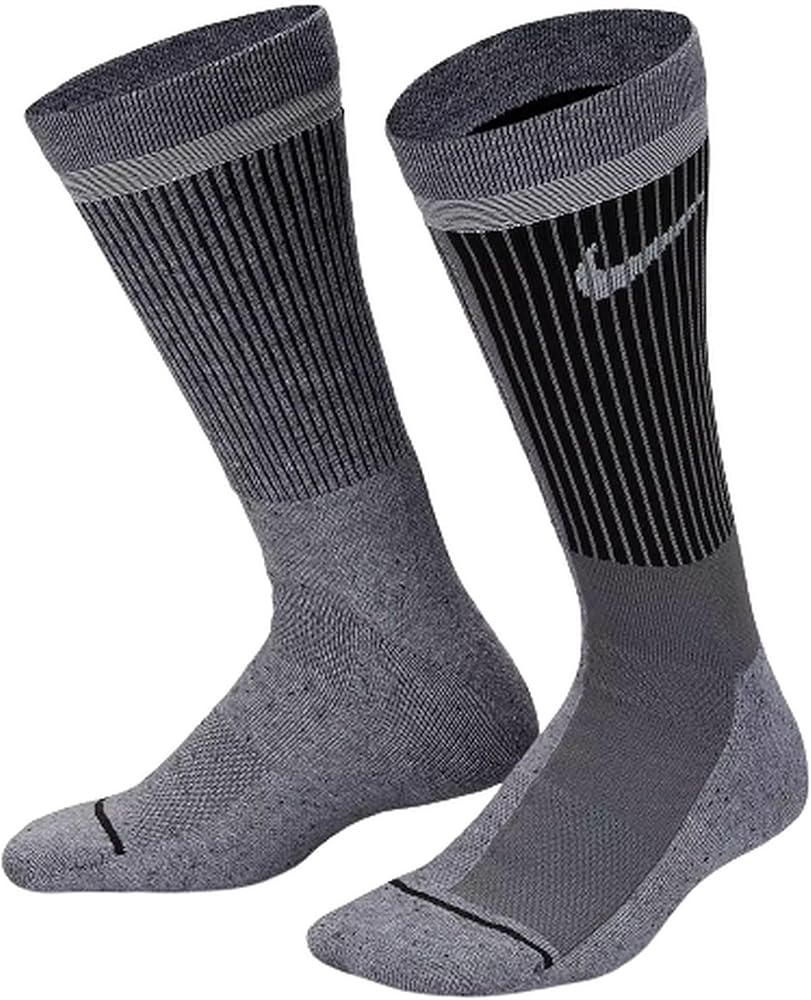 Nike Kids' Everyday Essential Dri-FIT Crew Socks 1-Pair (Smoke Grey/Wolf Grey, Small)