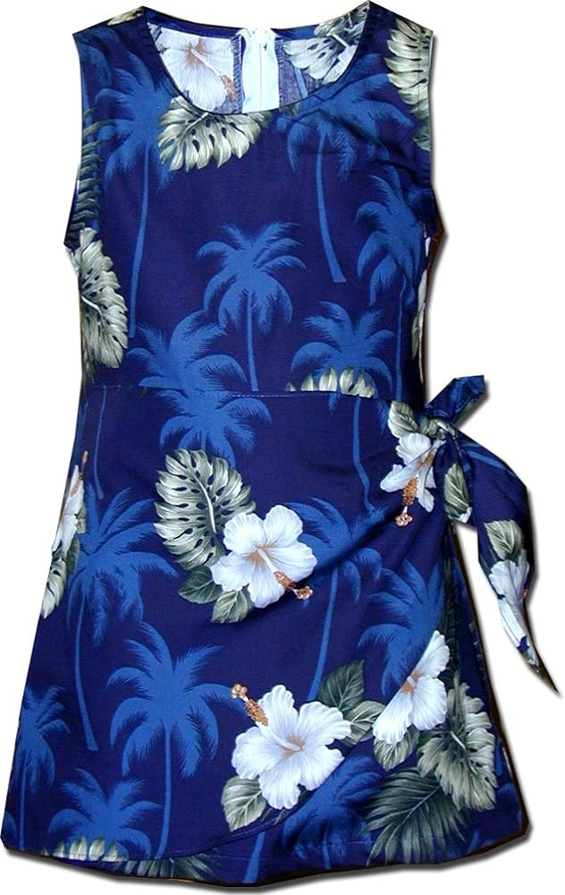 Pacific Legend Girls Sarong Hawaiian Dress Hibiscus Island