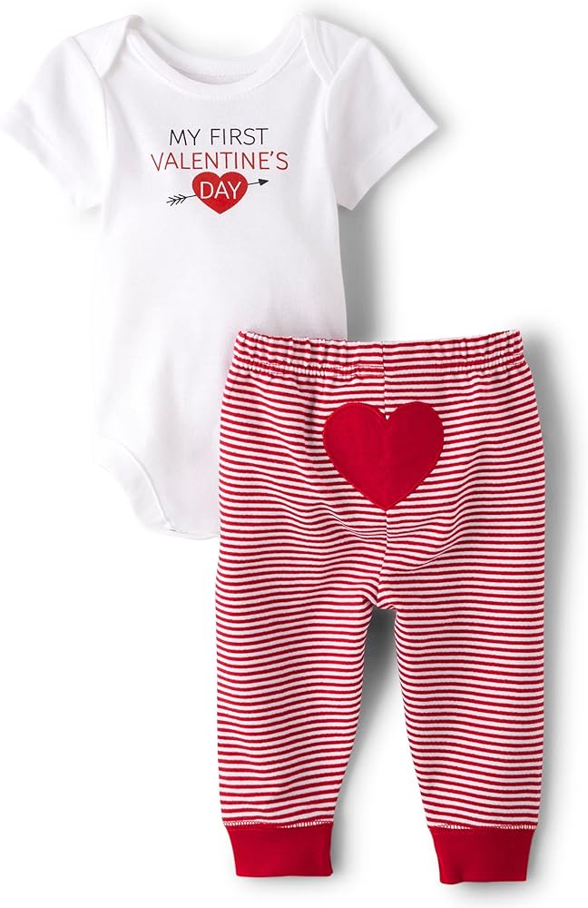 The Children's Place girls Short Sleeve Shirt and Leggings Set