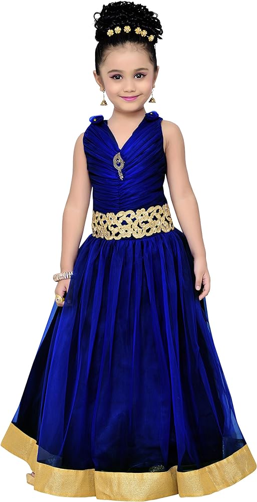 ADIVA Girls Indian Gown Dress for Kids