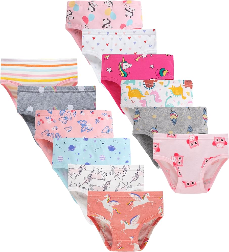 Boboking Girls Soft Underwear Toddler Kids Briefs Cotton Panties