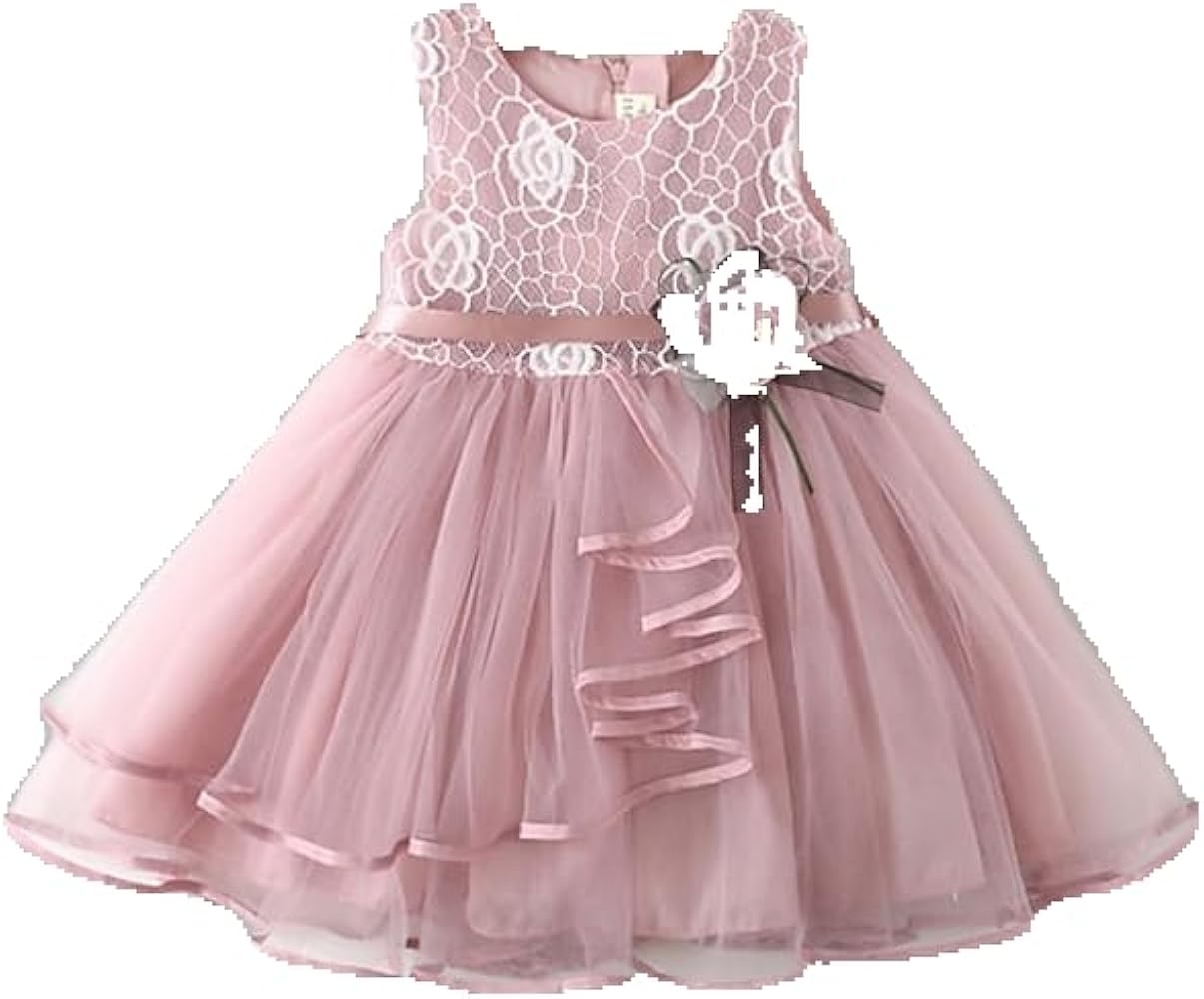 Kids Little Girls' Dress Flower Swing Dress Party Birthday Daily Lace Ruffle Mesh