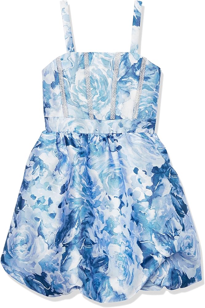 Speechless Girls' Sleeveless Mikado Bubble Skirt Party Dress