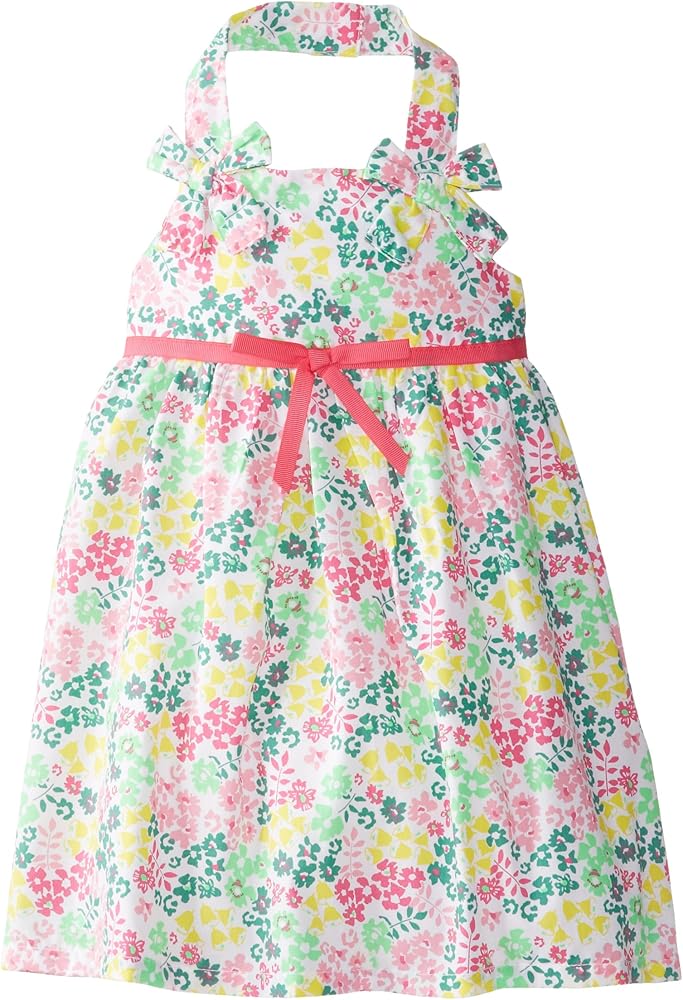 Little Girls' Floral Print Halter Sundress