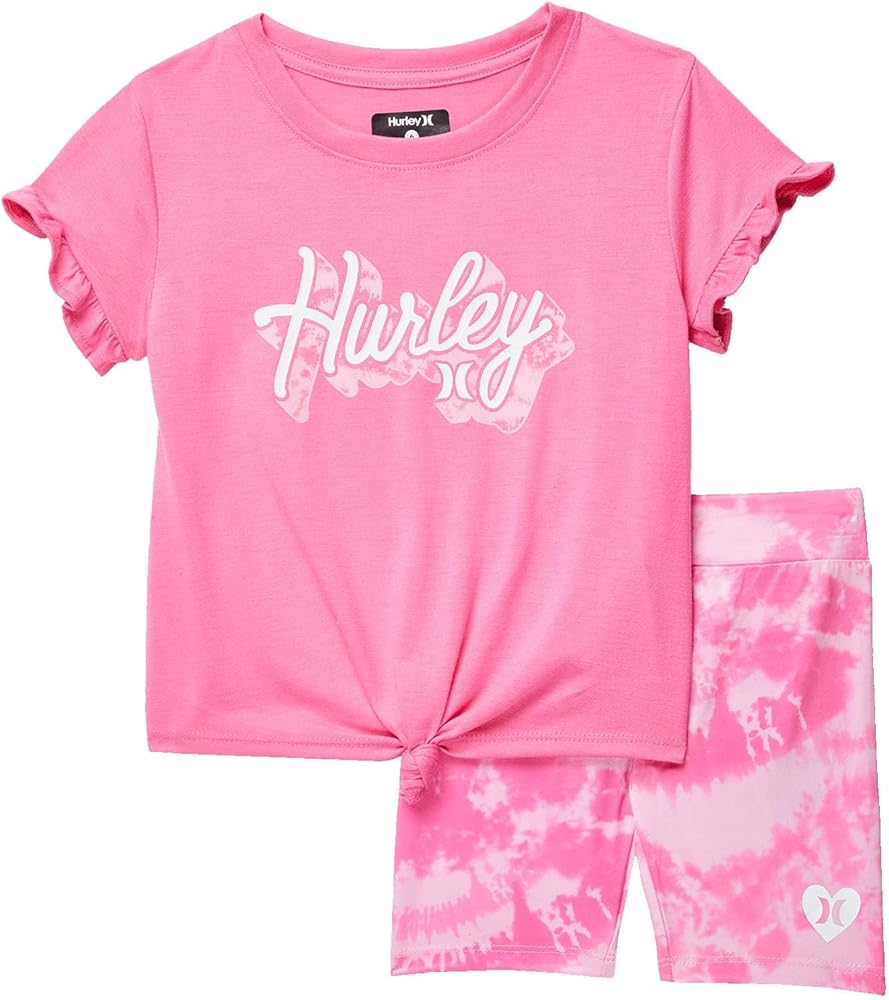 Hurley Girl's Bike Shorts Set (Toddler/Little Kids)