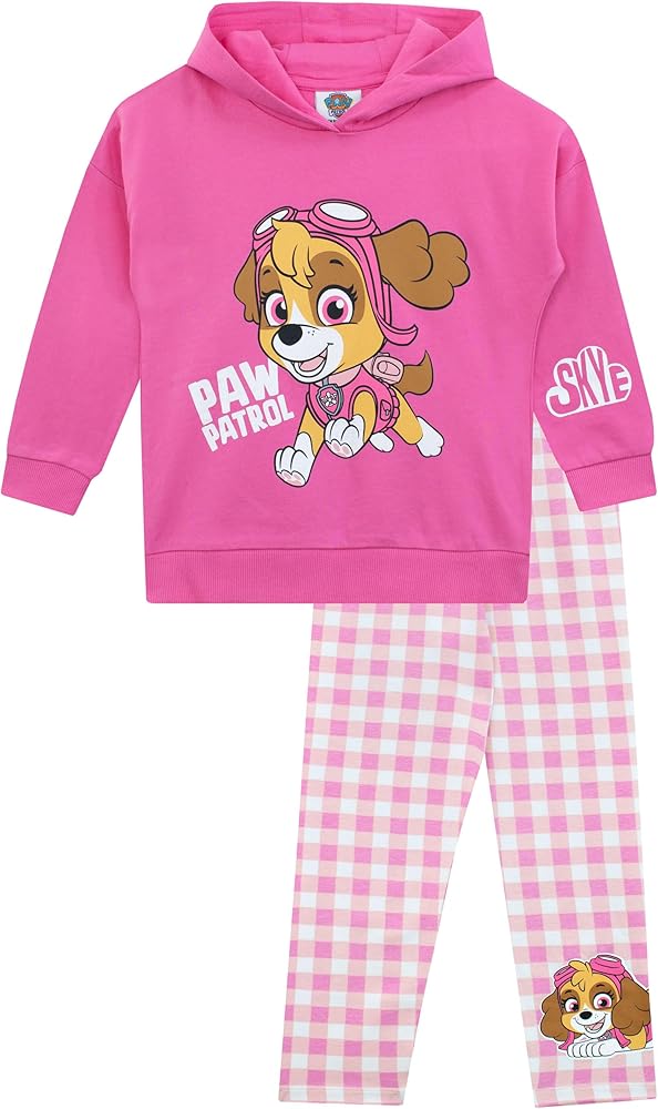 Paw Patrol Sweatshirt and Legging Set | Skye Girls Clothing Set | Girls Leggings and Hoodie set | Official Merchandise