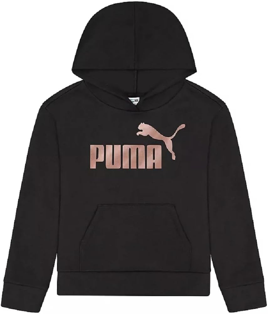 PUMA Girls' Fleece No. 1 Logo Pullover Hoodie