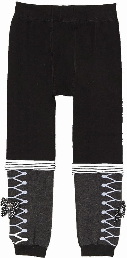 Black Bow Leggings Girl's