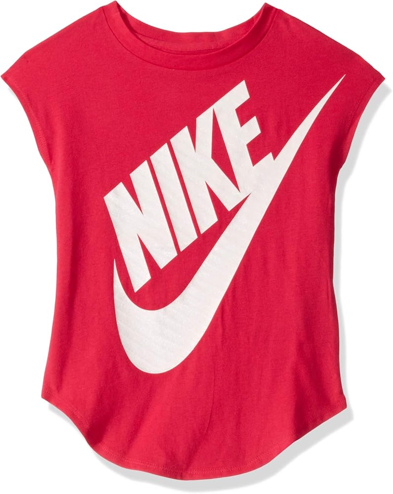 NIKE Children's Apparel Girls' Toddler Sportswear Graphic T-Shirt, Rush Pink, 2T