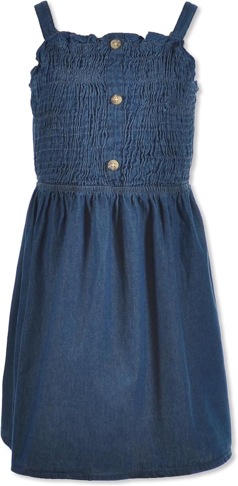 Girls' Chambray Tank Dress