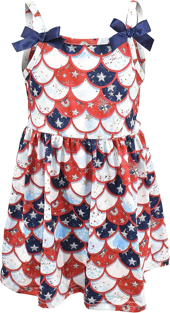 Unique Baby Girls USA Scaled Strap Dress