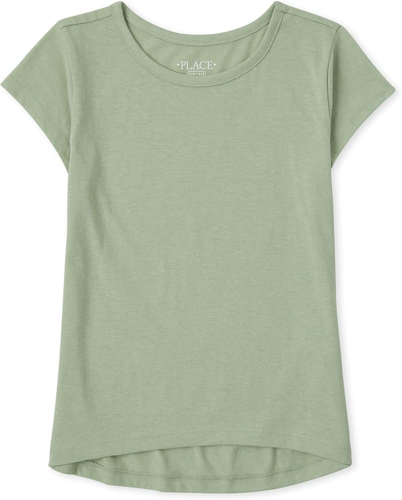 The Children's Place Girls High Low Basic Layering Tee