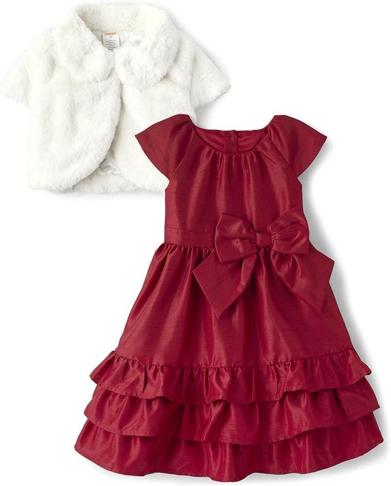 Gymboree Girls Dress and Cardigan, Matching Toddler Outfit