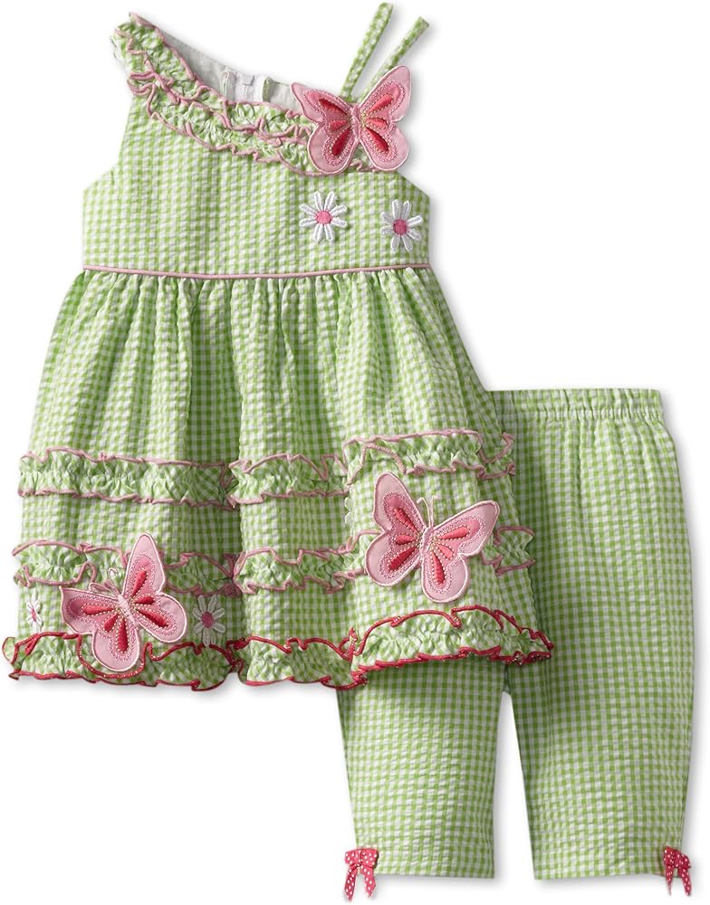 Bonnie Jean Little Girls' Seersucker Capri Set