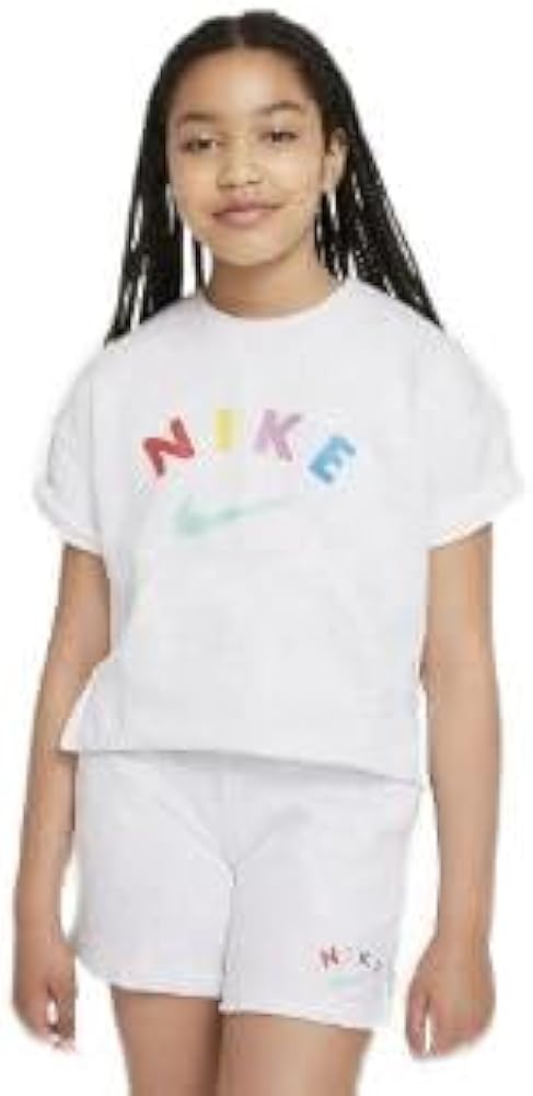 Nike Sportswear Big Kids' (Girls') Crew (X-Large, Birch Heather)