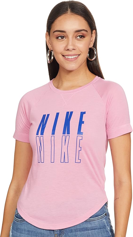 Nike Girls Short-sleeve Trophy Graphic Training Top